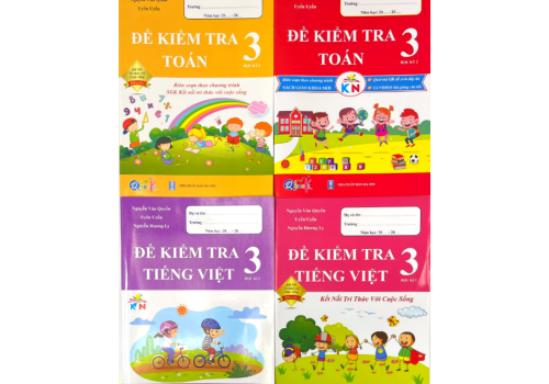 BỘ 4 CUỐN SÁCH ĐỀ KIỂM TRA TOÁN - TIẾNG VIỆT LỚP 3(HỌC KÌ 1 - HỌC KÌ 2)