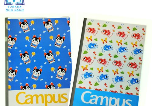 Vở Kẻ Ngang Campus Japan Pattern 72 Trang