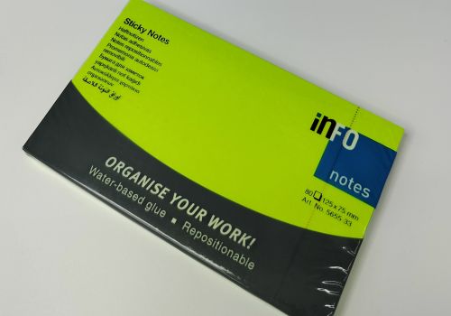 Giấy nhớ màu xanh info 3*5