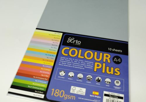 Tập giấy màu 10 tờ A4 CR36561 Grey