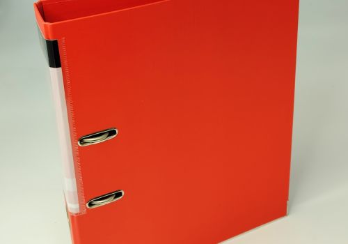 bài còng 5cm khổ F màu đỏ 2101F